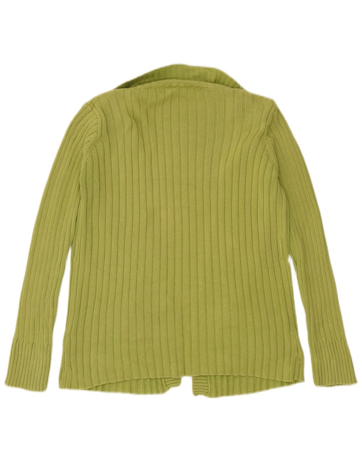 Pulover cardigan deschis pentru femei Zara UK 14, bumbac verde mediu