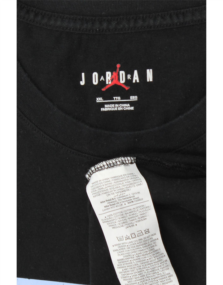 Tricou grafic pentru bărbați Jordan Top 2XL bumbac negru