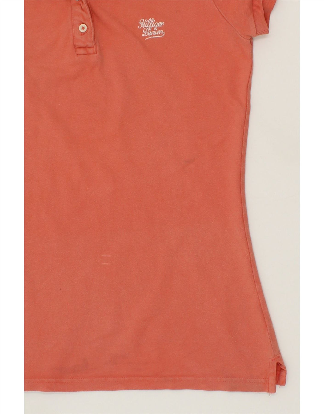 TOMMY HILFIGER Womens Polo Shirt UK 12 Medium Pink Vintage Tommy Hilfiger and Second-Hand Tommy Hilfiger from Messina Hembry 