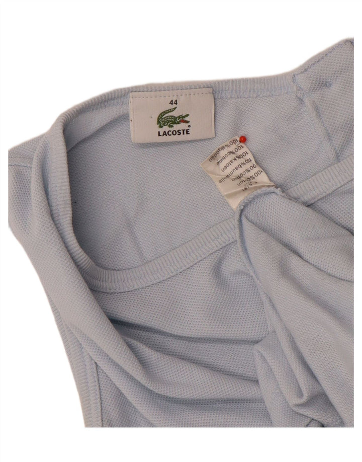 Vesta Lacoste Femei Top Marimea 44 Mare Bumbac Albastru