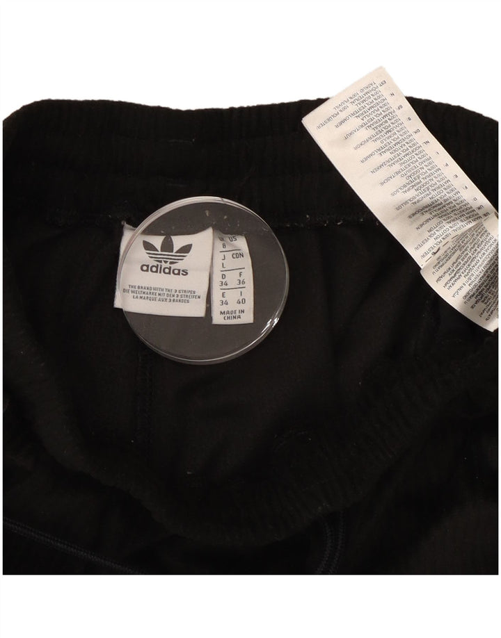 Pantaloni de trening Adidas pentru femei Joggeri UK 8 Poliester negru mic