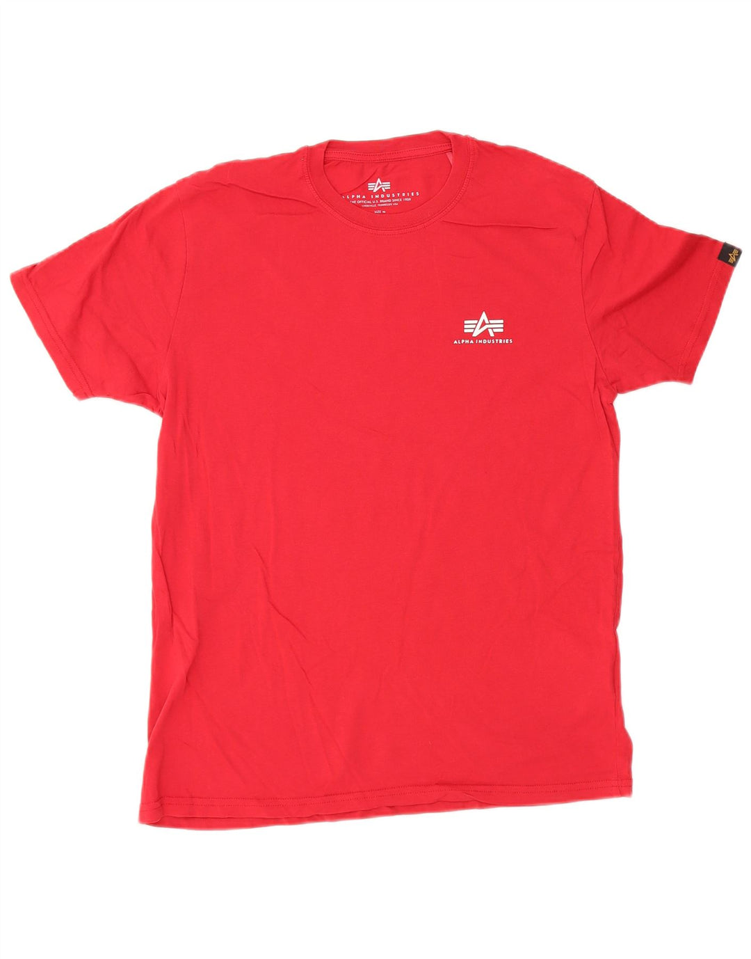 Tricou pentru bărbați Alpha Industries Top din bumbac roșu mediu