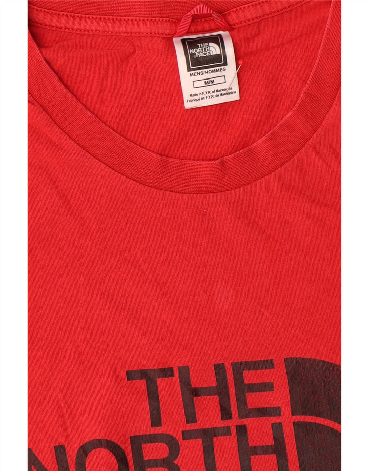 Tricou grafic pentru bărbați The North Face Top din bumbac roșu mediu