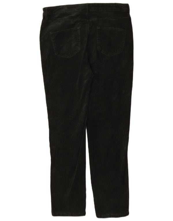 Pantaloni subțiri din velur pentru femei Marks & Spencer UK 16 Large W34 L30 Verde
