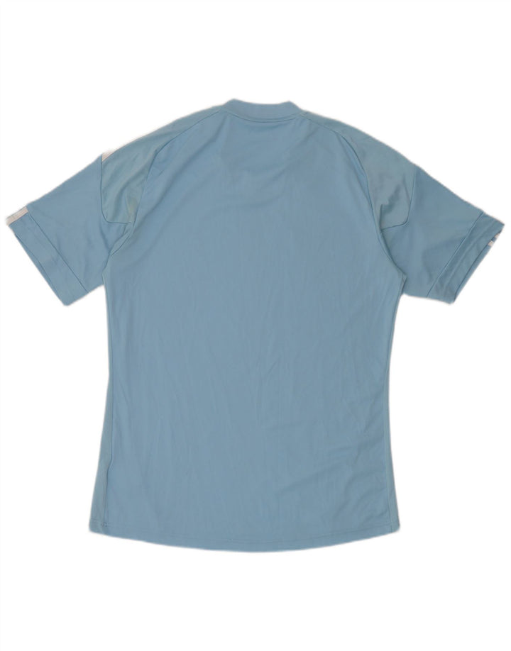 Tricou Adidas Climacool pentru bărbați Top mare poliester cu dungi albastre