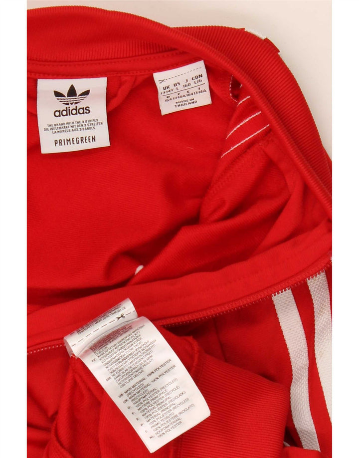 Jachetă Adidas Fete Trening Top 13-14 Ani Poliester Roșu