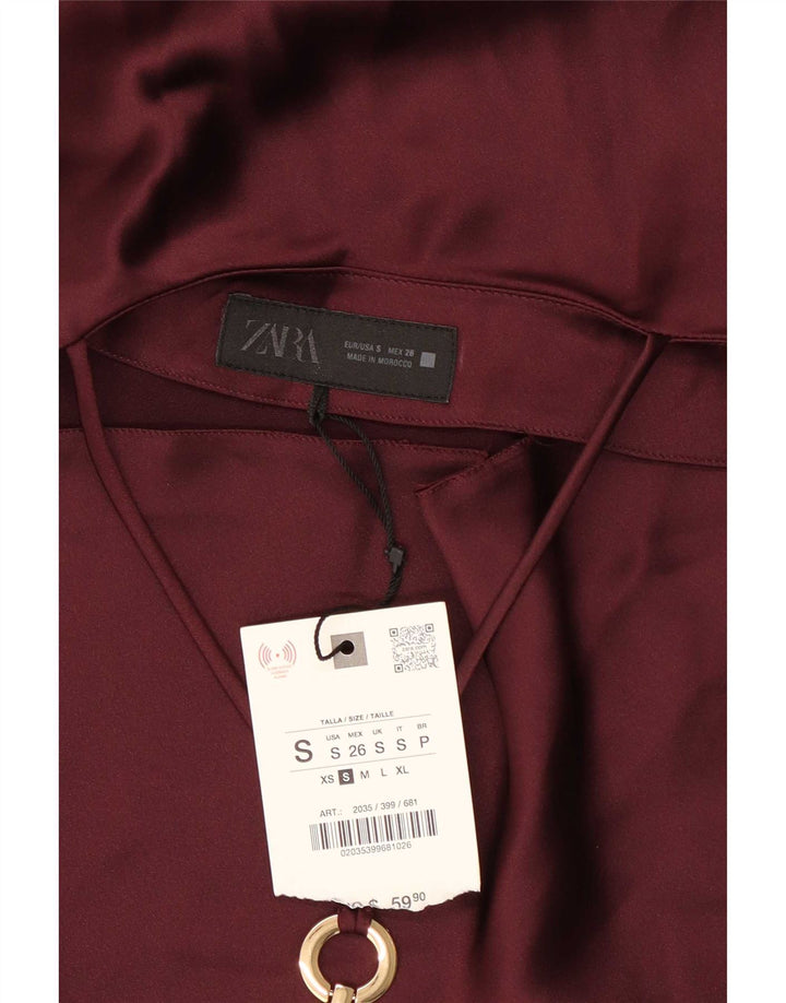 Rochie pentru femei Zara, UK 10, din poliester burgundy