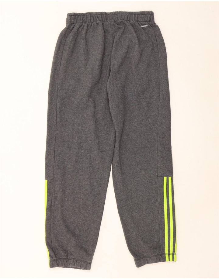 Pantaloni de trening ADIDAS Climalite pentru bărbați Joggeri din bumbac gri mediu