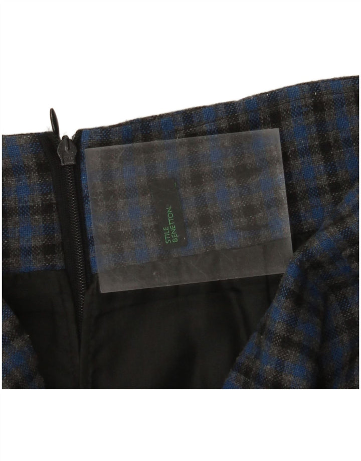 Fusta creion pentru femei BENETTON W28 Medium Blue Check