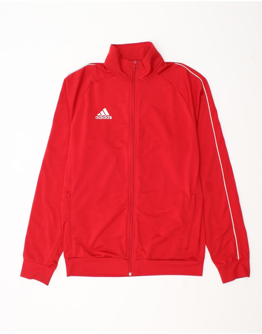 Jachetă de trening pentru bărbați Adidas, poliester roșu mediu