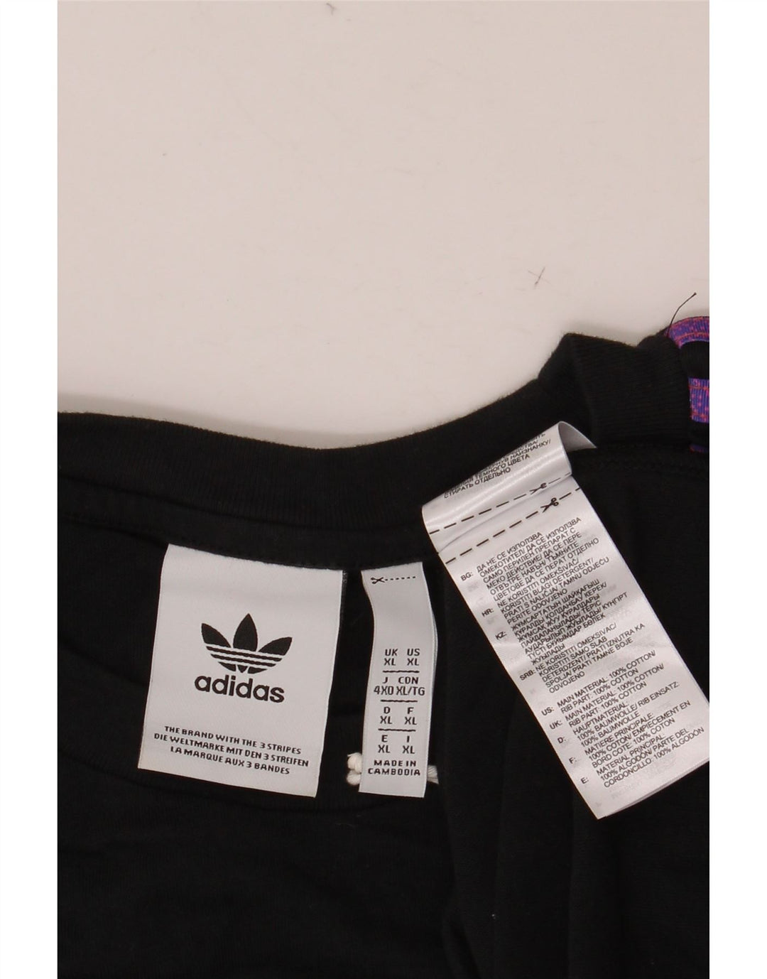 Tricou bărbați ADIDAS Top XL bumbac negru