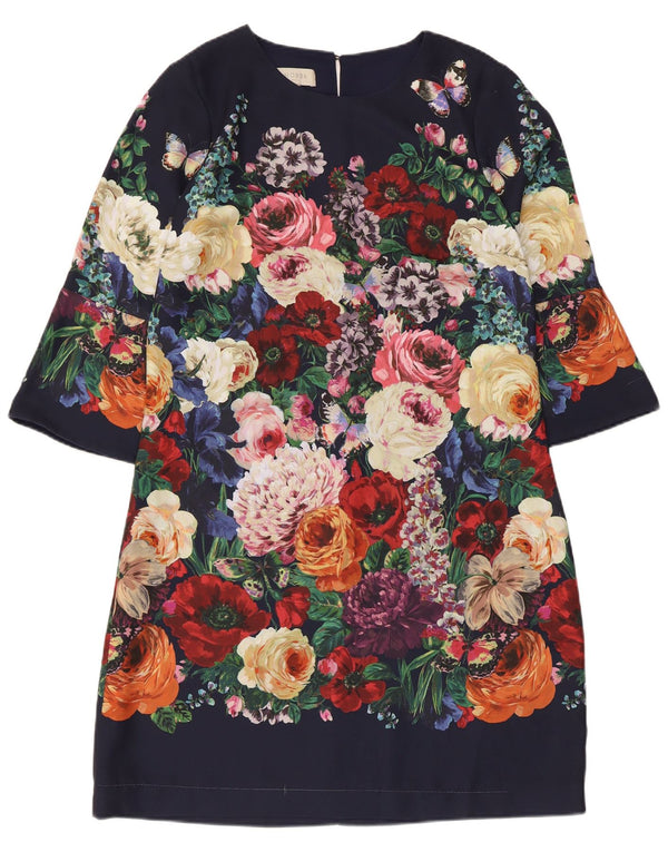 Rochie Hobbs pentru femei cu mâneci 3/4 rochie, UK 12, medie, multicoloră, florală