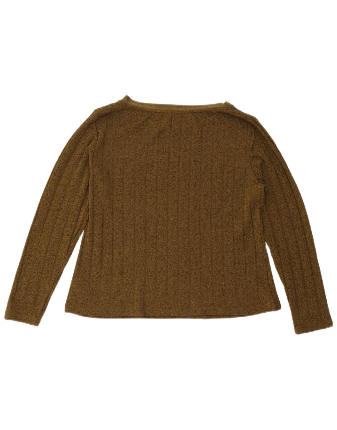 Marks & Spencer Top pentru femei cu mânecă lungă UK 12 Medium Kaki Poliester