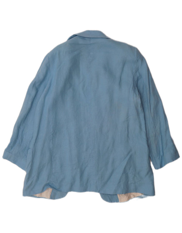 Jachetă Blazer pentru femei Zara UK 18 XL Albastru