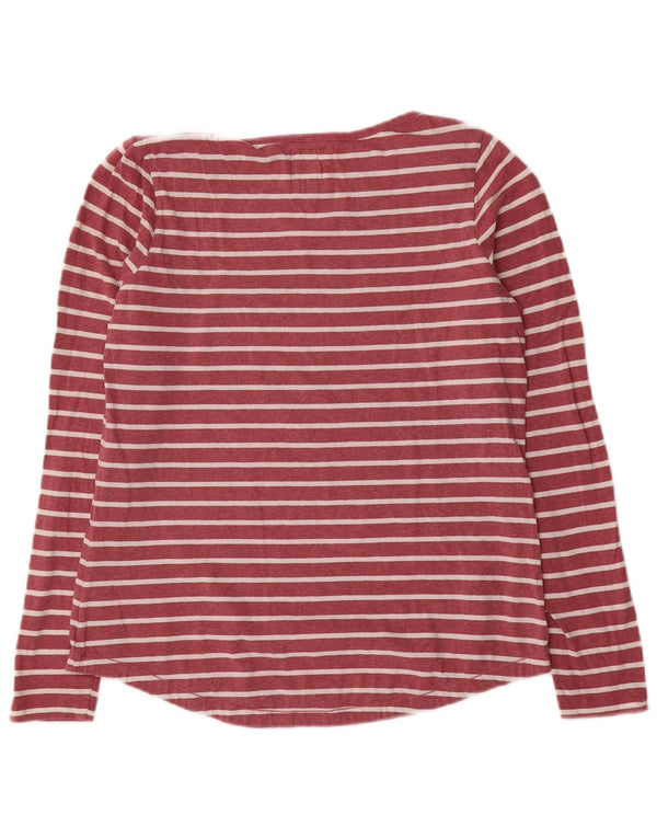 Fat Face pentru femei Top cu mânecă lungă UK 10 Small Pink Striped