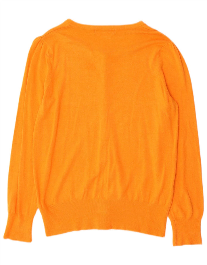 Pulover cardigan pentru femei Marks & Spencer UK 12 Medium Orange Viscose