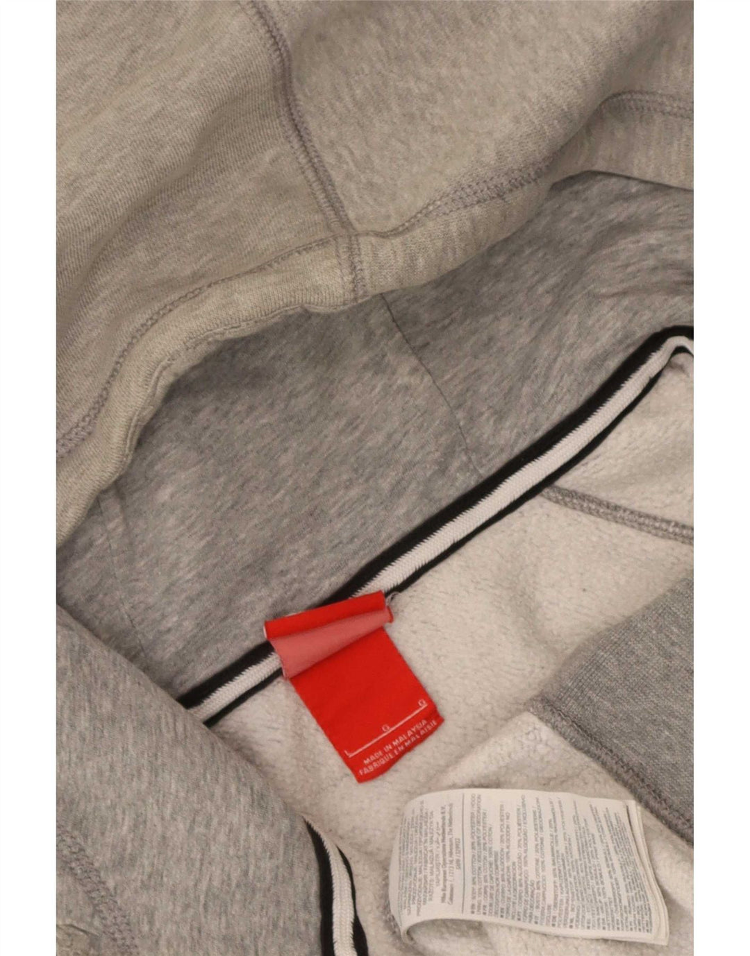 Pulover Nike Graphic Zip pentru bărbați, bumbac mare, gri