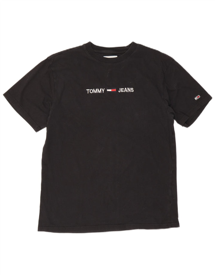 Tricou grafic Tommy Hilfiger pentru bărbați Top mediu negru
