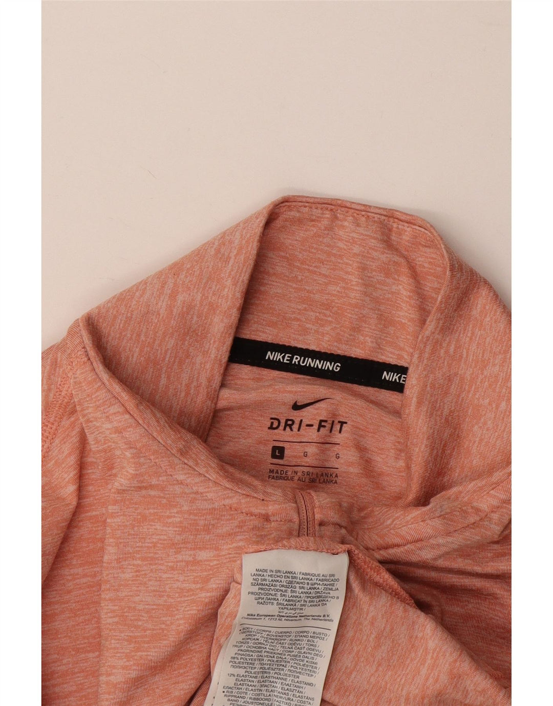 Top de trening NIKE Dri Fit Pullover pentru femei UK 16 Large Pink Flecked