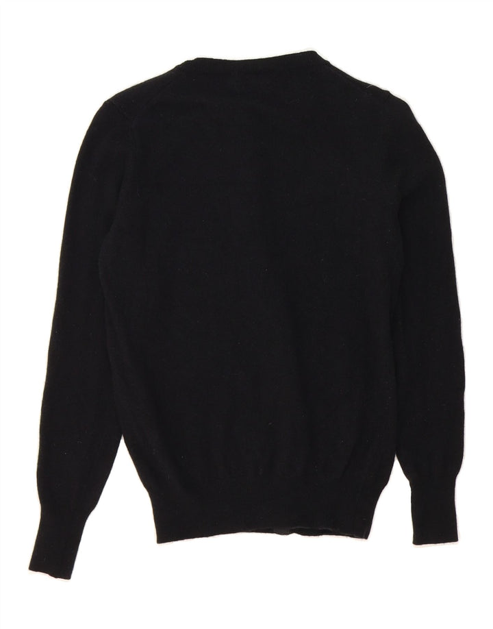 BENETTON Girls Cardigan Sweater 11-12 Years Medium Black Vintage Benetton and Second-Hand Benetton from Messina Hembry 