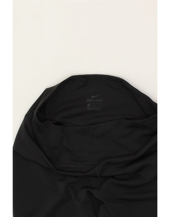 NIKE Womens Capri Tracksuit Trousers UK 12 Medium  Black Polyester Vintage Nike and Second-Hand Nike from Messina Hembry 