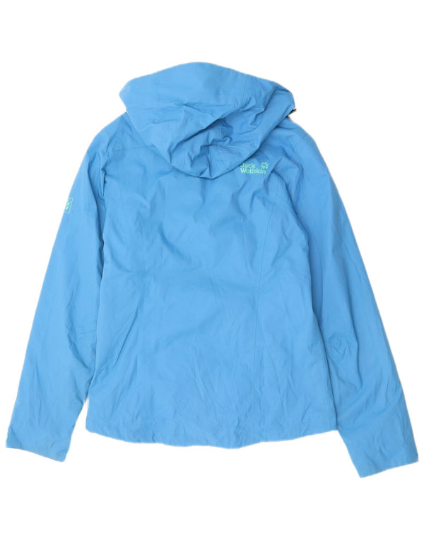 JACK WOLFSKIN Jachetă Windbreaker cu glugă pentru femei UK 8 Small Blue Poliamidă
