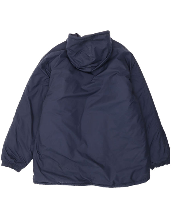 Jachetă căptușită cu glugă Nike pentru bărbați UK 44 2XL Nailon bleumarin