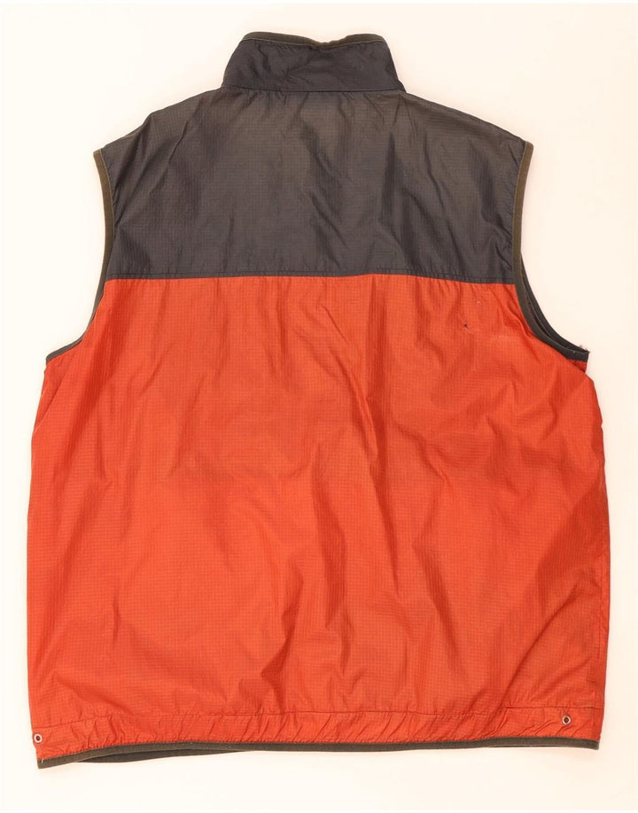Gilet pentru bărbați Paco UK 40 Large Orange Colorblock Nylon