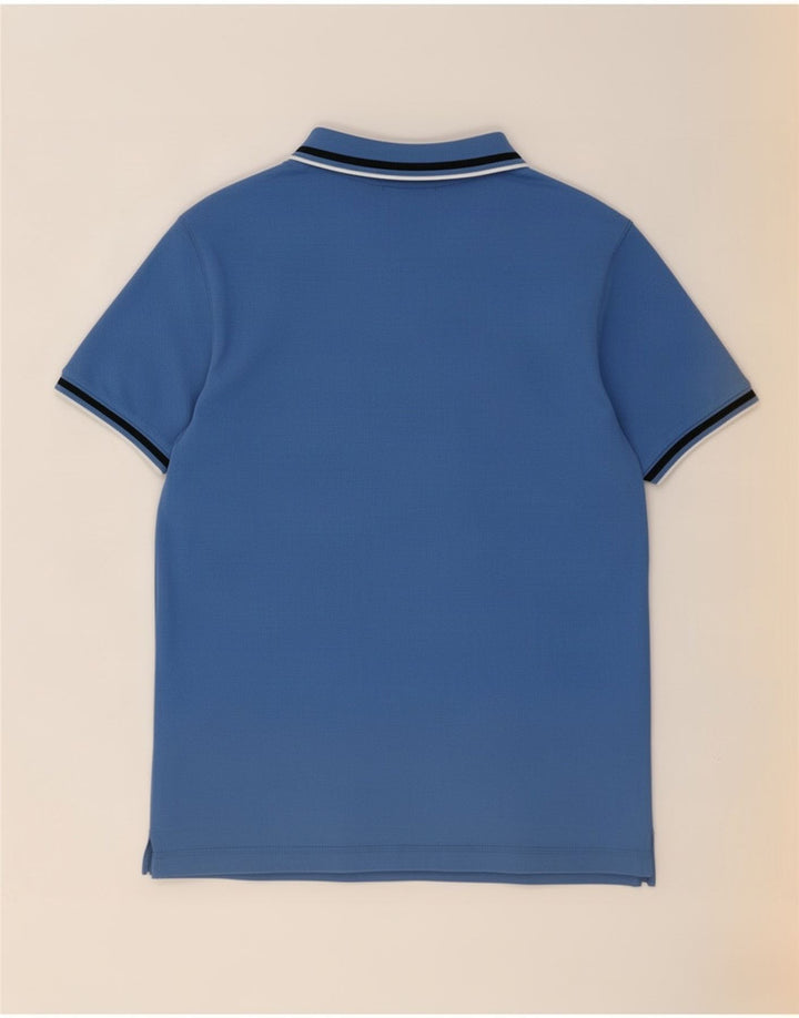 Tricou polo pentru bărbați Dkny, bumbac cu dungi albastre medii