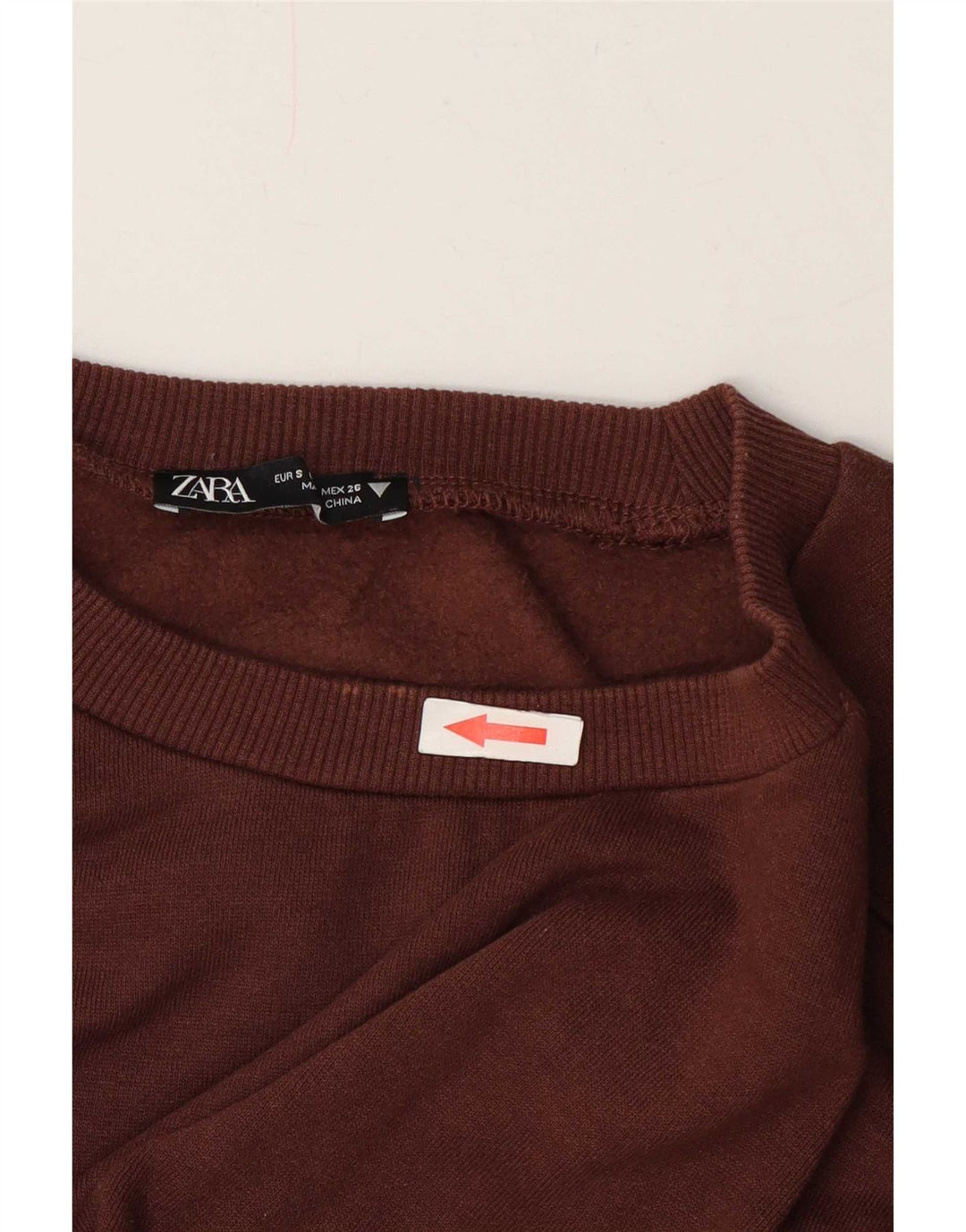 Pulover pentru femeie Zara Crop Pulover UK 10 Mic Maro