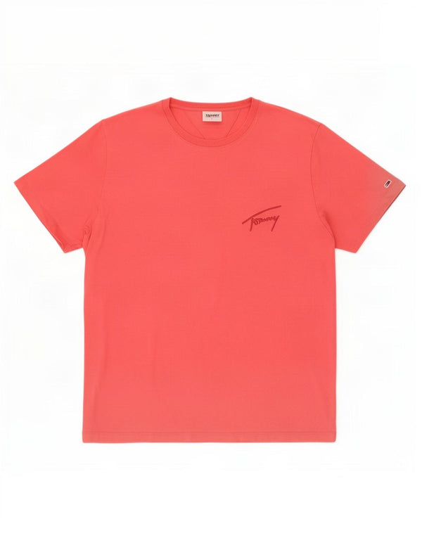 Tricou Tommy Hilfiger pentru femei Top UK 16 Large Pink Bumbac