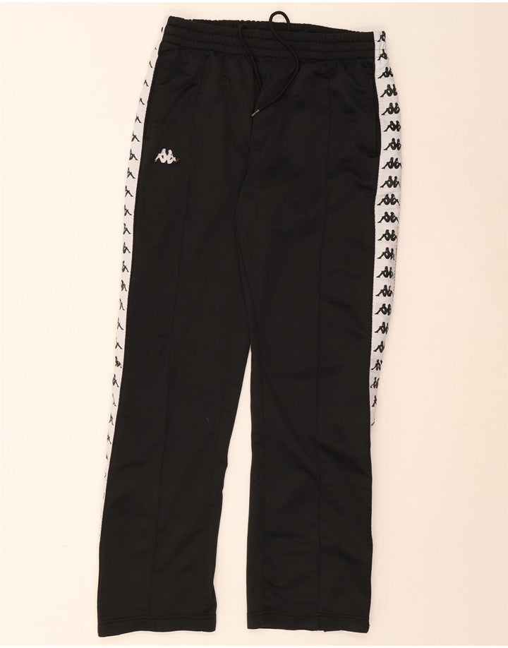 Pantaloni de trening cu grafică pentru bărbați Kappa, mari, negri, color block