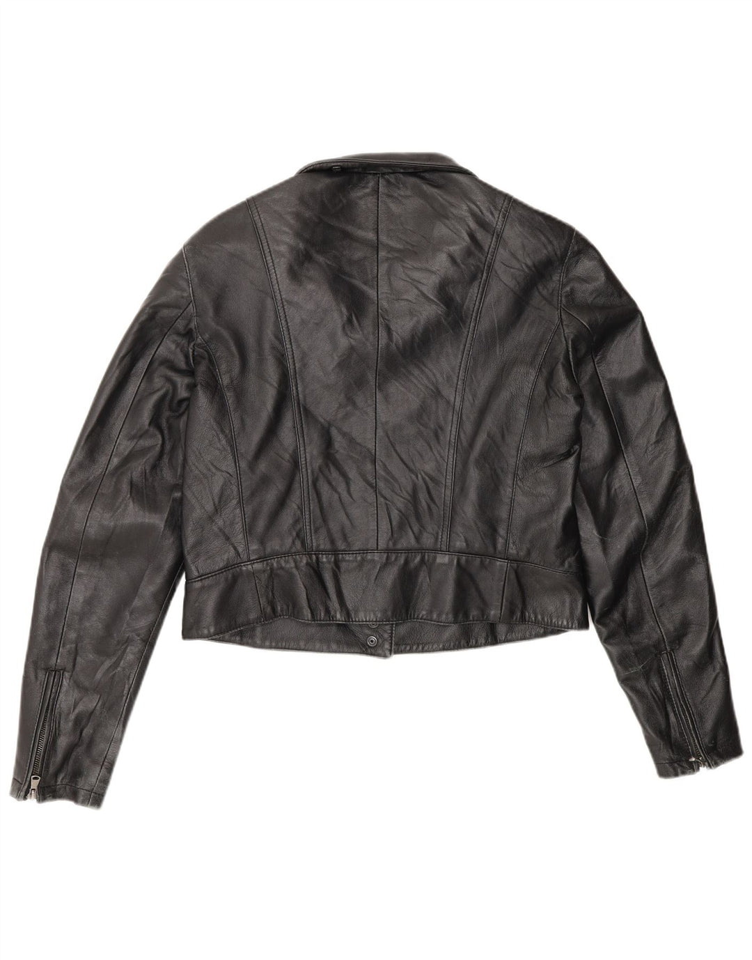 Jachetă din piele crop pentru femei Moonstone IT 48 XL neagră