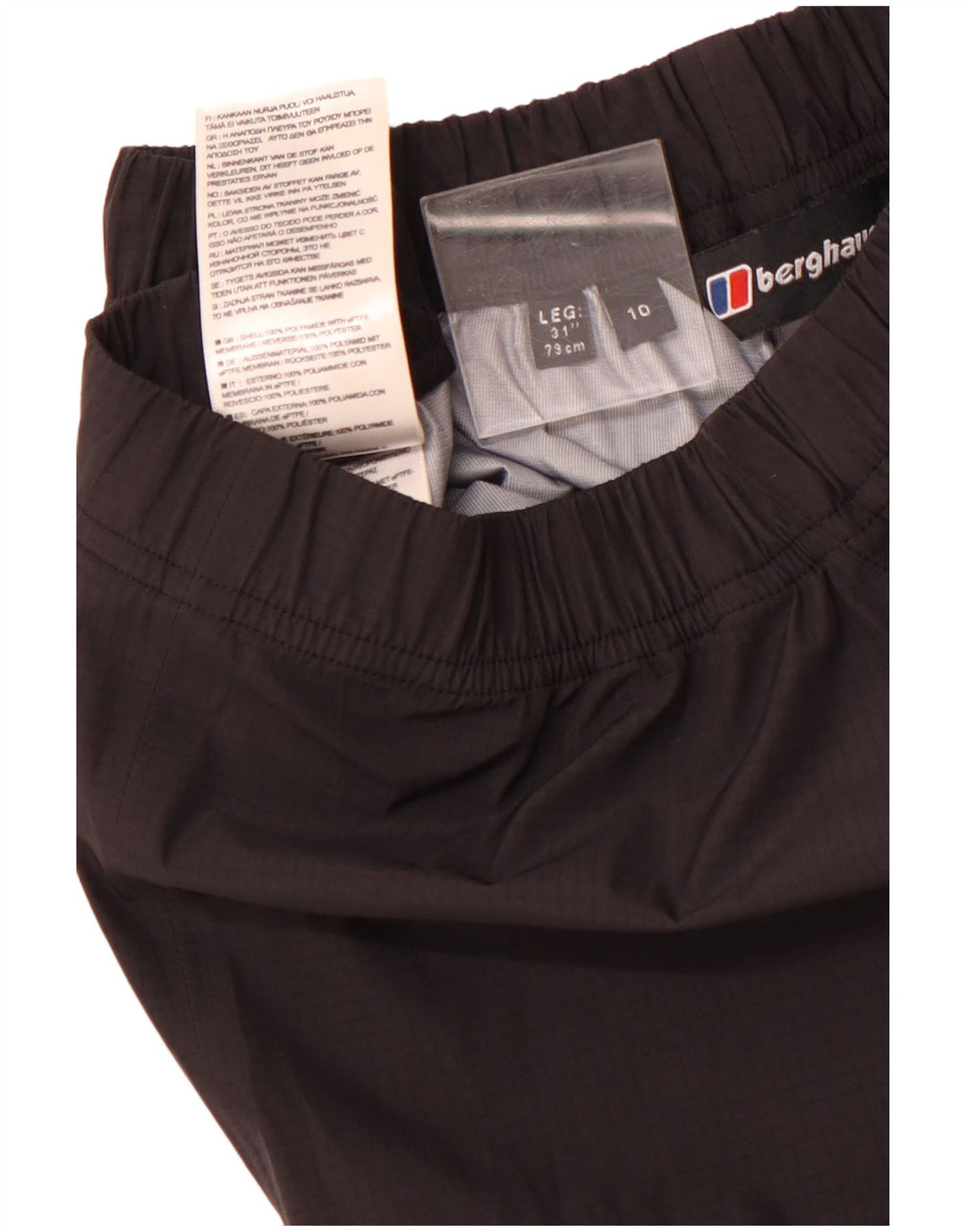 Pantaloni de trening BERGHAUS pentru femei UK 10 Poliamidă neagră mică