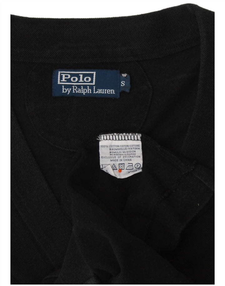 Pulover cardigan POLO RALPH LAUREN pentru bărbați, bumbac negru mic