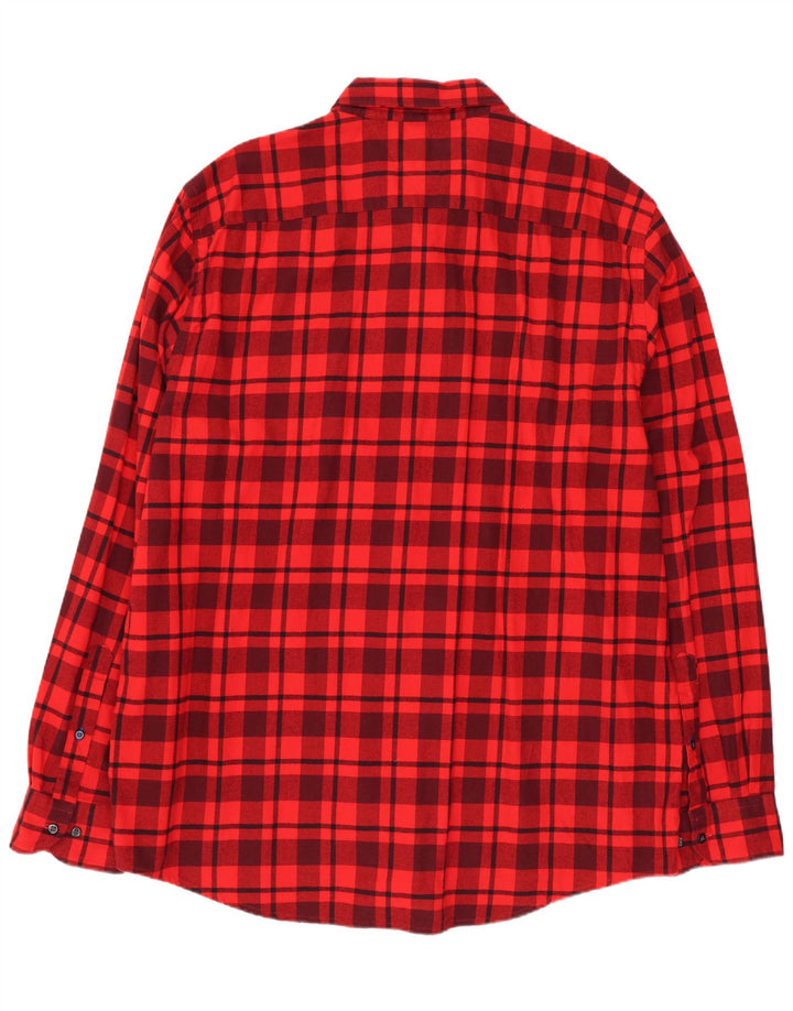 Cămașă de flanel pentru bărbați TOMMY HILFIGER, 2XL, bumbac roșu cu carouri