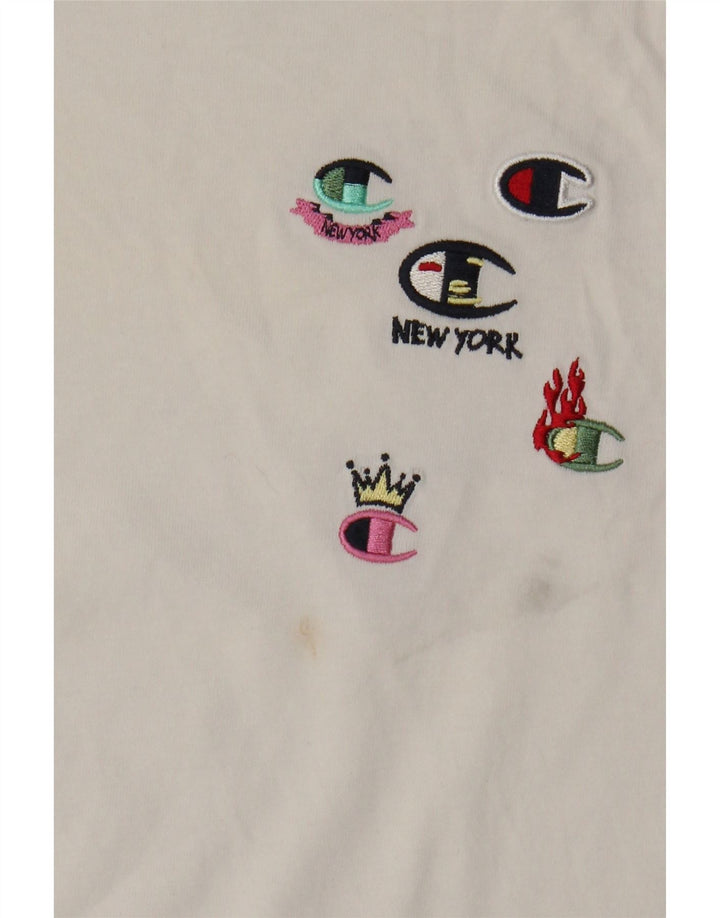Tricou grafic Champion pentru femei Top UK 12 Medium White
