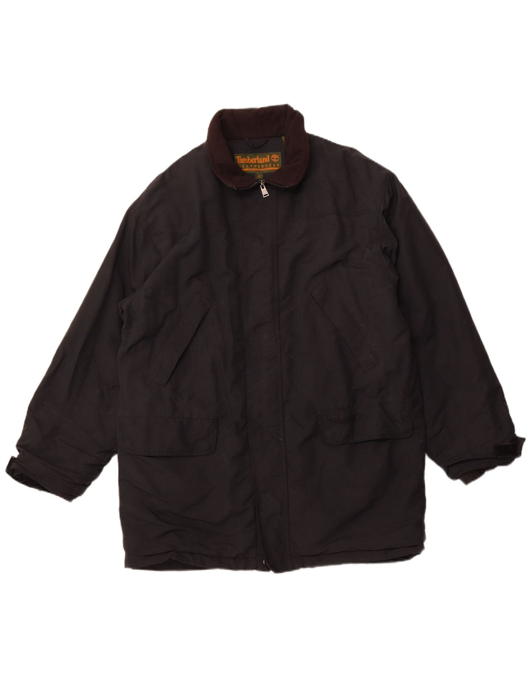 Jachetă de vânt pentru bărbați TIMBERLAND, cu tăiere lentă, UK 36, nailon mic, negru