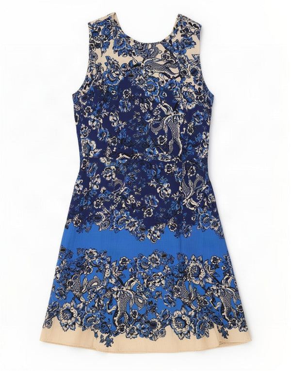 Rochie A-Line Fără mâneci Desigual pentru femei EU 38 Medium Blue Floral Viscose