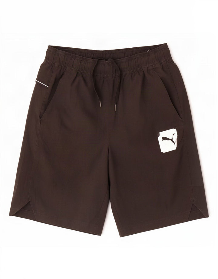 Pantaloni scurti sport Puma pentru bărbați, poliester negru mic