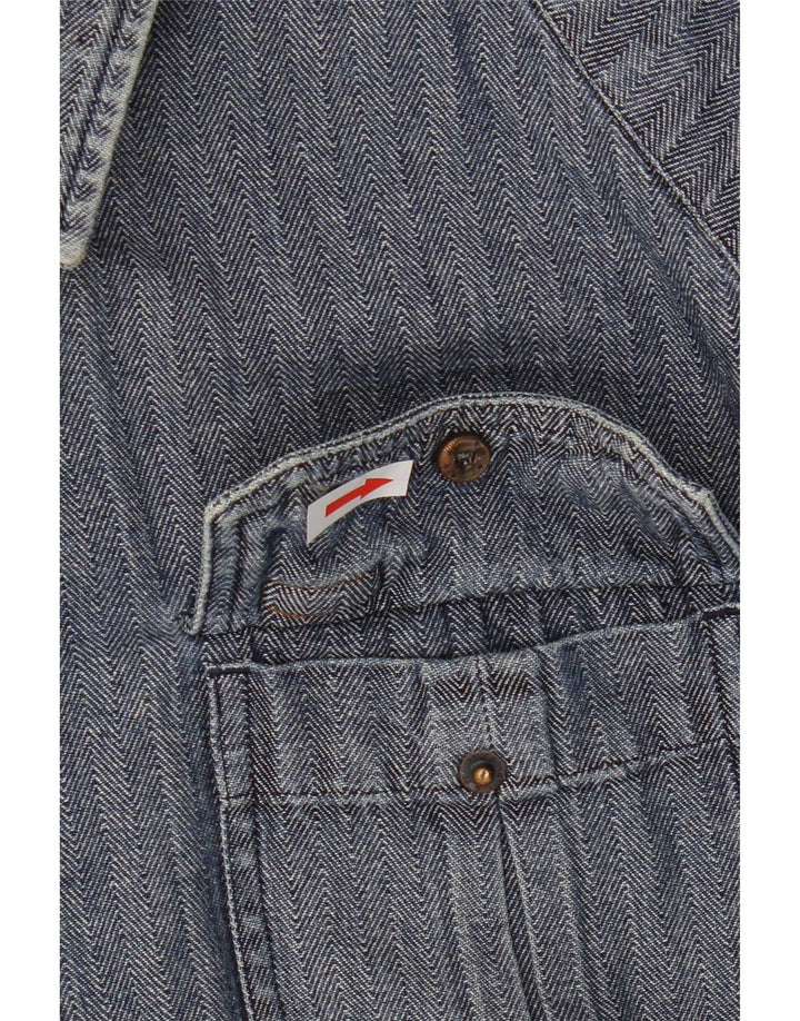 Cămașă Carhartt pentru bărbați, slim fit, mare, albastru, din bumbac
