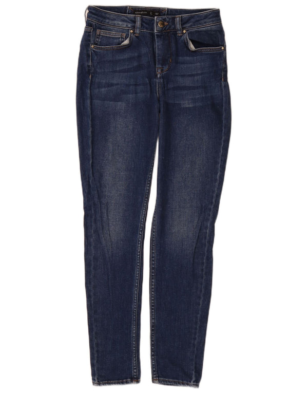 Blugi skinny pentru femei Karen Millen UK 8 Small W26 L29 Blue Bumbac