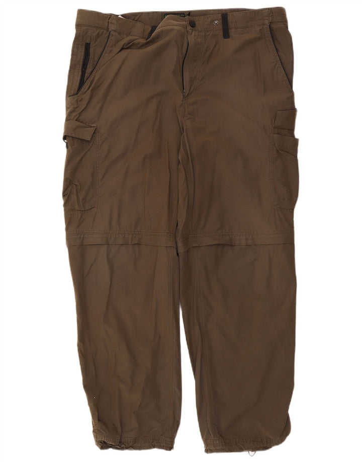 Pantaloni cargo pentru bărbați Marks & Spencer Active Regular Fit L42 L31 Kaki Bumbac