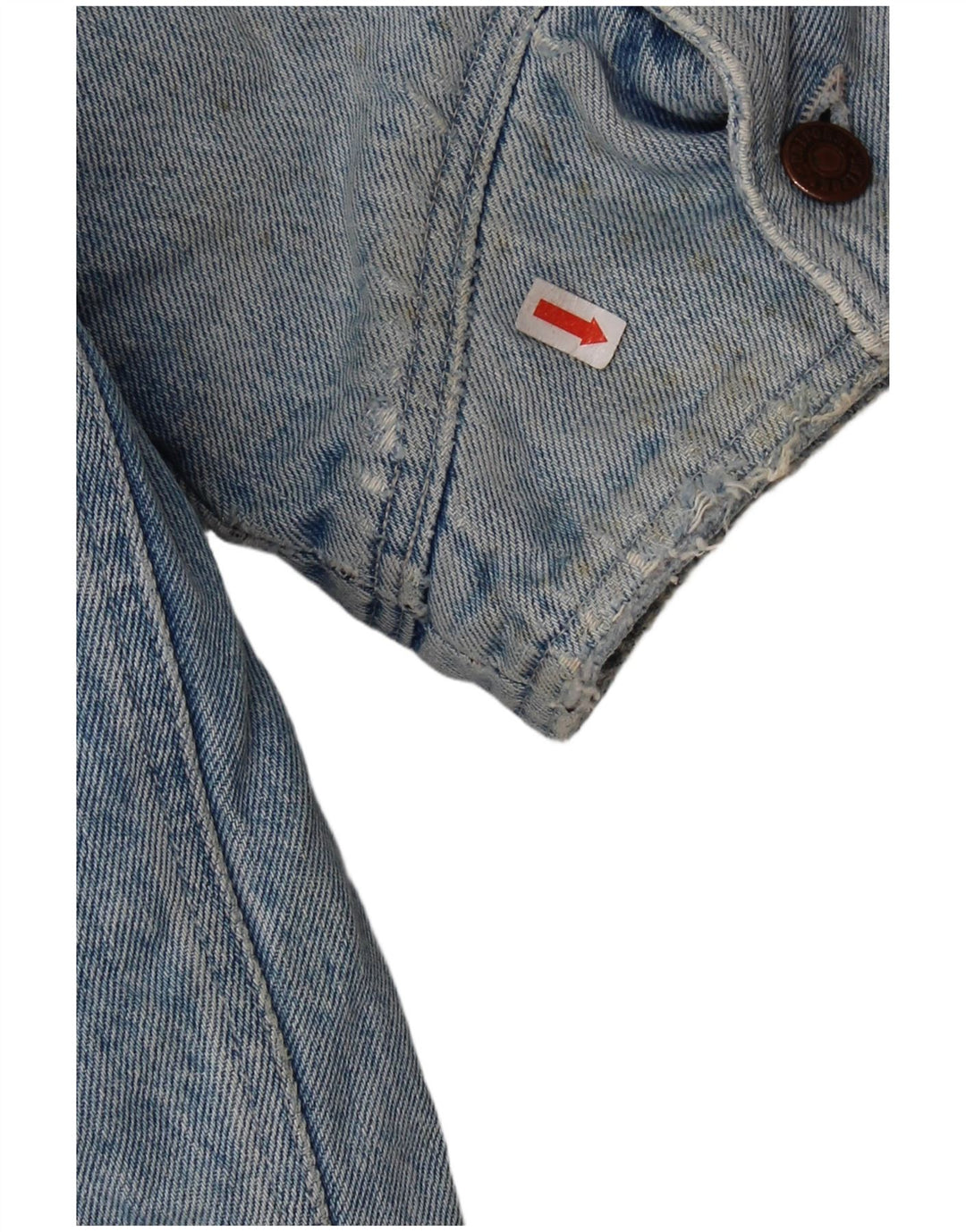 Jachetă pentru bărbați din denim Sherpa UK 42 XL Albastru