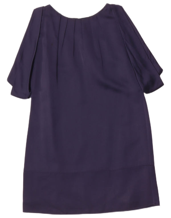 Rochie schimbătoare pentru femei Monsoon cu mâneci 3/4 UK 14 mare, albastru bleumarin, acetat