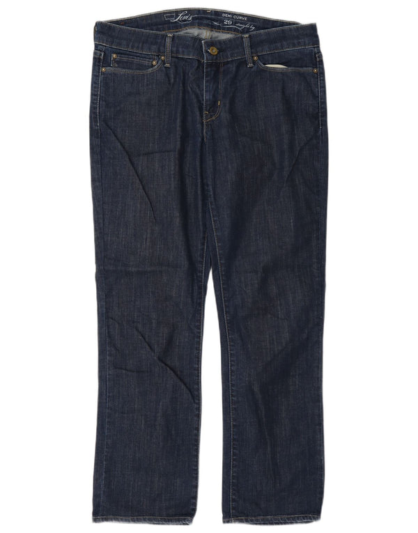 Levi's Womens Demi Curve Skinny Jeans W29 L28 Navy Blue Cotton