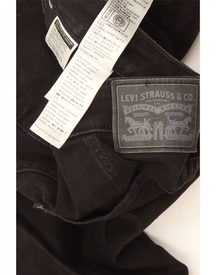 Blugi Levi's 712 Slim pentru femei W28 L28 bumbac negru