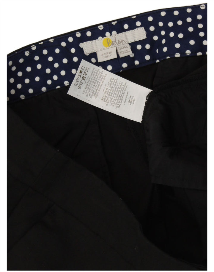 BODEN Pantaloni chino subțiri pentru femei UK 14 Large W34 L32 Bumbac negru