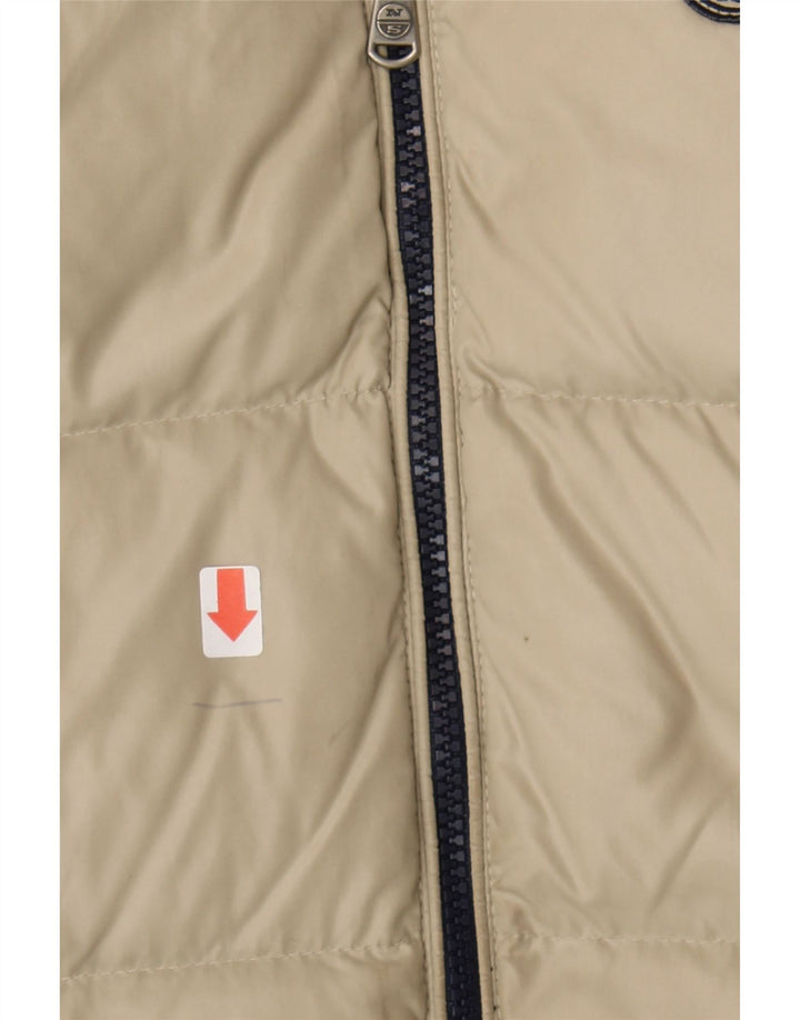 NORTH SAILS Boys Hooded Padded Gilet 13-14 Years Beige Polyamide Vintage North Sails and Second-Hand North Sails from Messina Hembry 