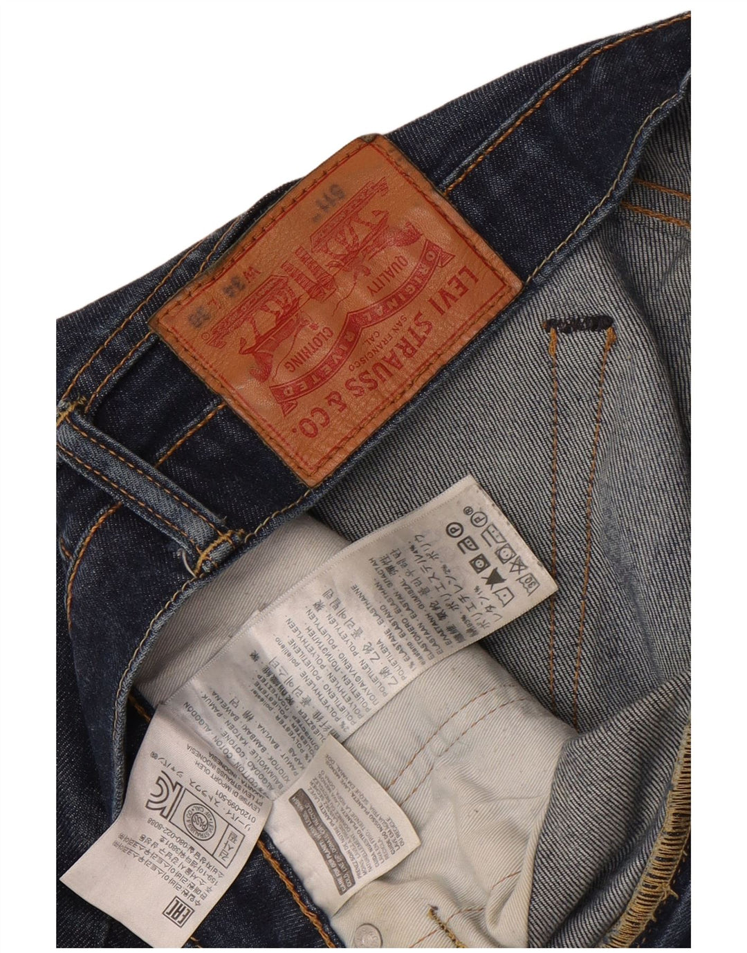 Blugi Levi's 511 Slim pentru bărbați W34 L30 Bumbac albastru